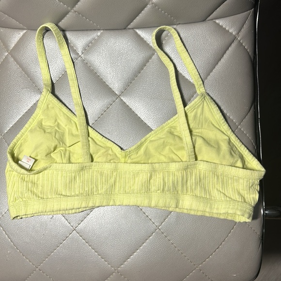 Yellow Ribbed Bralette - Picture 2 of 2